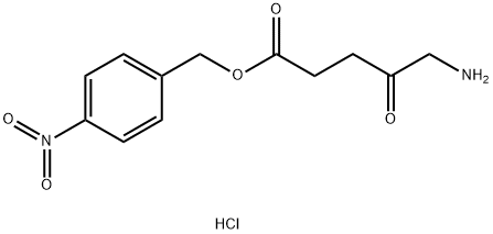 4-硝基苄基5-氨基乙酰丙酸盐酸盐 结构式