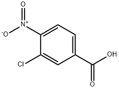 3-Chloro-4-nitrobenzoic acid Struktur