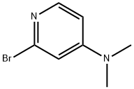 2-ブロモ-N,N-ジメチルピリジン-4-アミン 化学構造式