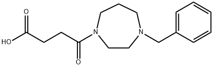 4-(4-BENZYL-1,4-DIAZEPAN-1-YL)-4-OXOBUTANOICACID
 Structure