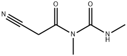 シアノ-N-メチル-N-[(メチルアミノ)カルボニル]アセトアミド 化学構造式