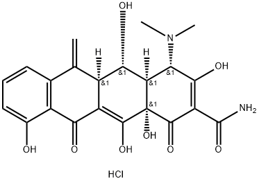盐酸美他环素,3963-95-9,结构式