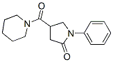 1-Phenyl-4-(piperidinocarbonyl)pyrrolidin-2-one Structure