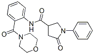 N-[2-(Morpholinocarbonyl)phenyl]-2-oxo-1-phenyl-4-pyrrolidinecarboxamide Structure