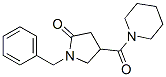 1-ベンジル-4-(ピペリジノカルボニル)ピロリジン-2-オン 化学構造式