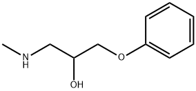 1-METHYLAMINO-3-PHENOXY-PROPAN-2-OL Struktur