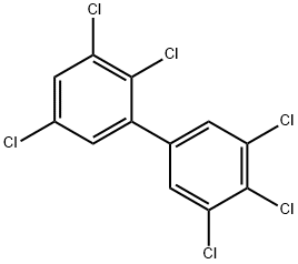 2,3,5,3',4',5'-ヘキサクロロ-1,1'-ビフェニル 化学構造式
