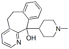 6,11-ジヒドロ-11-(1-メチル-4-ピペリジニル)-5H-ベンゾ[5,6]シクロヘプタ[1,2-b]ピリジン-11-オール 化学構造式
