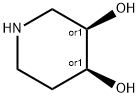 CIS-3,4-ピペリジンジオール HYDROCHLORIDE 化学構造式