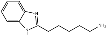 1H-苯并咪唑-2-戊胺 结构式