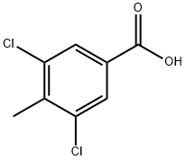 3,5-ジクロロ-4-メチル安息香酸 化学構造式