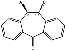 10,11-二溴-10,11-二氢-5H-二苯并[A,D]环庚烯-5-酮, 39654-52-9, 结构式
