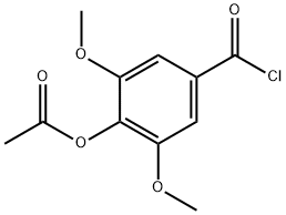 4-acetoxy-3,5-dimethoxybenzoyl chloride Struktur