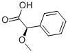 (R)-(-)-α-メトキシフェニル酢酸 化学構造式