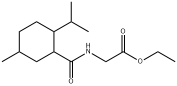 N-[[5-甲基-2-(异丙基)环己基]甲酰]甘氨酸乙酯, 39668-74-1, 结构式