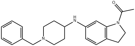 1-ACETYL-N-(1-BENZYLPIPERIDIN-4-YL)-INDOLIN-6-AMINE
 Struktur