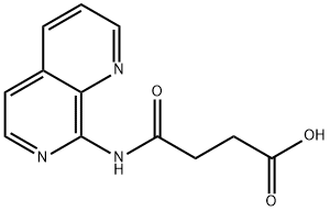 4-(1,7-NAPHTHYRIDIN-8-YLAMINO)-4-OXOBUTANOICACID
 Struktur