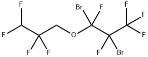 1,2-ジブロモペンタフルオロプロピル-2,2,3,3-テトラフルオロプロピルエーテル 化学構造式