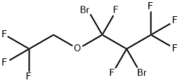 1,2-ジブロモペンタフルオロプロピル-2,2,2-トリフルオロエチルエーテル 化学構造式