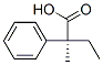 [R,(-)]-2-エチル-2-フェニルプロピオン酸 化学構造式