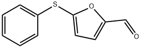 5-(フェニルスルファニル)-2-フルアルデヒド 化学構造式