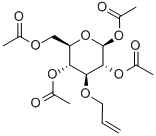 1,2,4,6-テトラ-O-アセチル-3-O-アリル-β-D-グルコピラノース 化学構造式