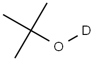 2-メチルプロパン-2-(2H)オール 化学構造式