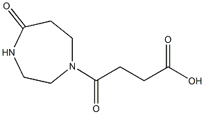 4-OXO-4-(5-OXO-1,4-DIAZEPAN-1-YL)BUTANOICACID
 Struktur
