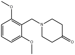 1-(2,6-二甲氧苄基)哌啶-4-酮, 397244-87-0, 结构式