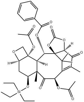 14β-Hydroxy-13-oxo-7-O-(triethylsilyl) Baccatin III 1,14-Carbonate Structure