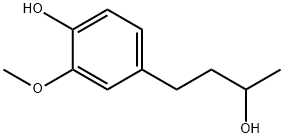 2-メトキシ-4-(3-ヒドロキシブチル)フェノール 化学構造式
