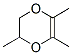 2,3-Dihydro-2,5,6-trimethyl-1,4-dioxin Struktur