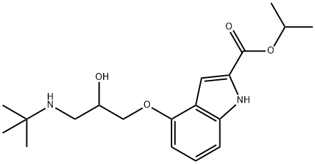 4-[3-[(1,1-DIMETHYLETHYL)AMINO]-2-HYDROXYPROPOXY]-1H-INDOLE-2-CARBOXYLIC ACID, 1-METHYLETHYL ESTER price.