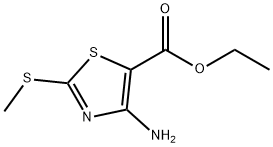 ETHYL 4-AMINO-2-(METHYLTHIO)-1,3-THIAZOLE-5-CARBOXYLATE Struktur