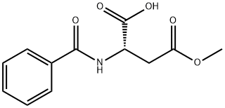 N-苯甲酰-L-天门冬氨酸-β-甲酯, 39741-26-9, 结构式