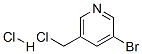 3-ブロモ-5-(クロロメチル)ピリジン塩酸塩 化学構造式