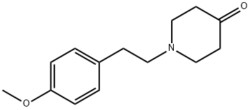 1-[2-(4-メトキシフェニル)エチル]-4-ピペリジノン 化学構造式