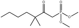 DIMETHYL 3,3-DIMETHYL-2-OXOHEPTYLPHOSPHONATE Structure