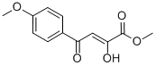 4-(4-メトキシフェニル)-2,4-ジオキソブタン酸メチル 化学構造式