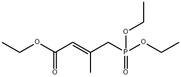 (E)-4-(DIETHOXY-PHOSPHORYL)-3-METHYL-BUT-2-ENOIC ACID ETHYL ESTER Struktur