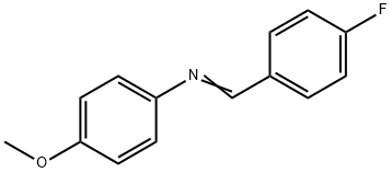 4-METHOXY-N-(4-FLUOROBENZYLIDENE)ANILIN& Structure