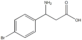 3-アミノ-3-(4-ブロモフェニル)プロピオン酸, 97+% 化学構造式
