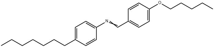 p-戊基苄烯-p-庚基苯胺, 39777-20-3, 结构式