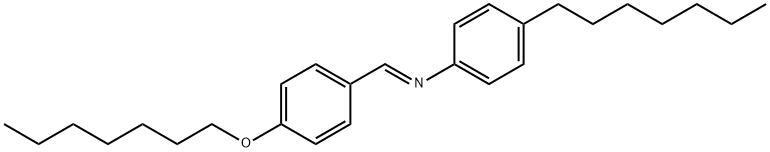 4-ヘプチルオキシベンジリデン4-ヘプトイルアニリン 化学構造式