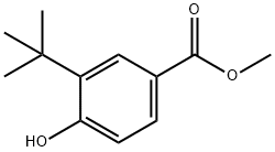 3-TERT-ブチル-4-ヒドロキシ安息香酸メチル 化学構造式