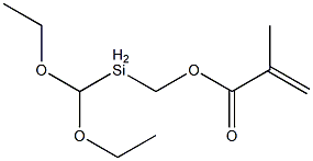 (METHACRYLOXYMETHYL)METHYLDIETHOXYSILANE Structure