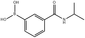 3-(N-イソプロピルアミノカルボニル)フェニルボロン酸 化学構造式