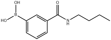 3-(丁基甲酰氨)苯基硼酸,397843-70-8,结构式