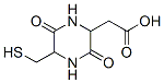 2-Piperazineacetic acid, 5-(mercaptomethyl)-3,6-dioxo- (9CI) Structure