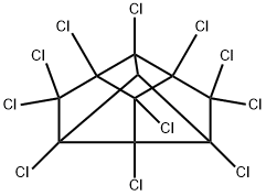 1,1a,2,2,3,3a,4,5,5,5a,5b-ウンデカクロロオクタヒドロ-1,3,4-メテノ-1H-シクロブタ[cd]ペンタレン 化学構造式
